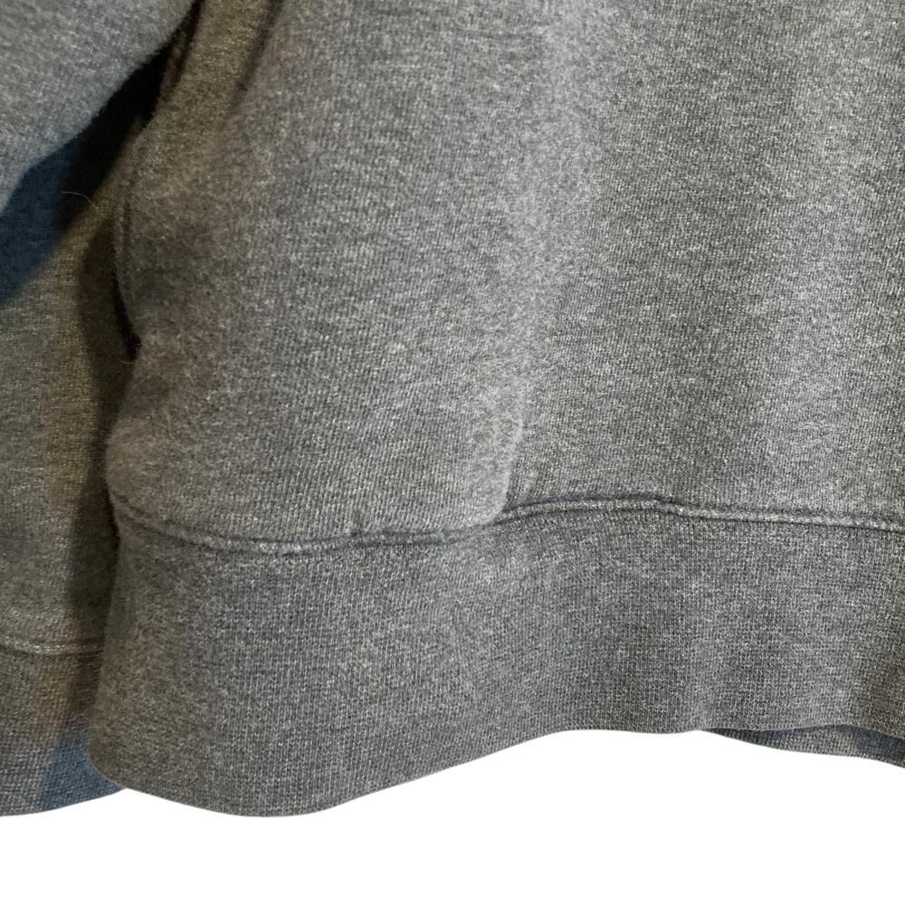 L.L. Bean Heather Gray Quarter Zip Pullover Sweatshirt Men's Large - Picture 10 of 16